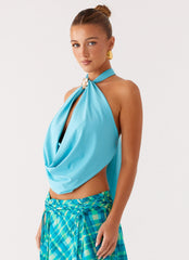Worldly Top - Turquoise