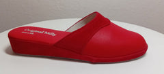 0721 Nappa e Camoscio Rosso Ciabatte da camera Donna artigianale Original Milly Made in Italy - Foto N 1