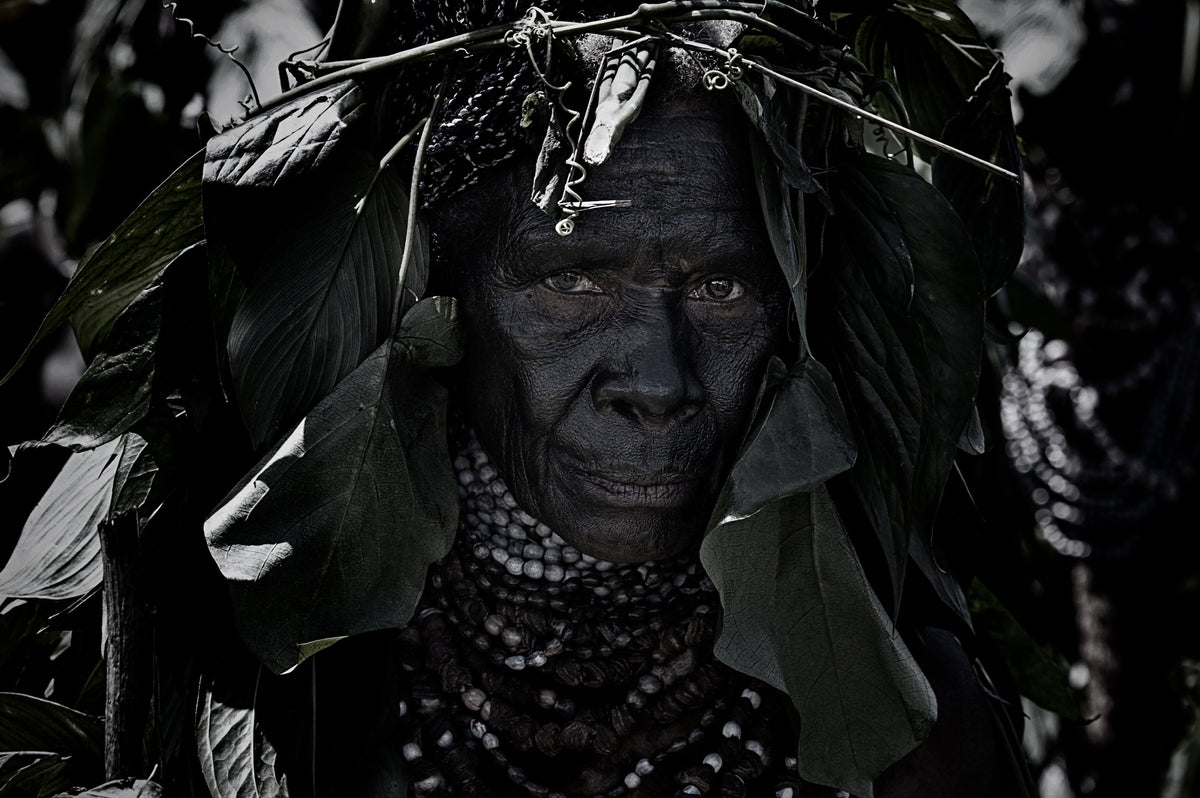 At the Mt Hagen sing sing festival-I - Papua New Guinea Poster och Canvastavla