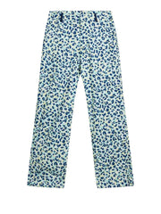 J.Lindeberg Evertine Rain Pant Print Leopard Aruba Blue - Epic Golf
