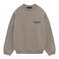 FEAR OF GOD ESSENTIALS Fleece Crewneck - Dark Heather Grey (Holiday 2024)