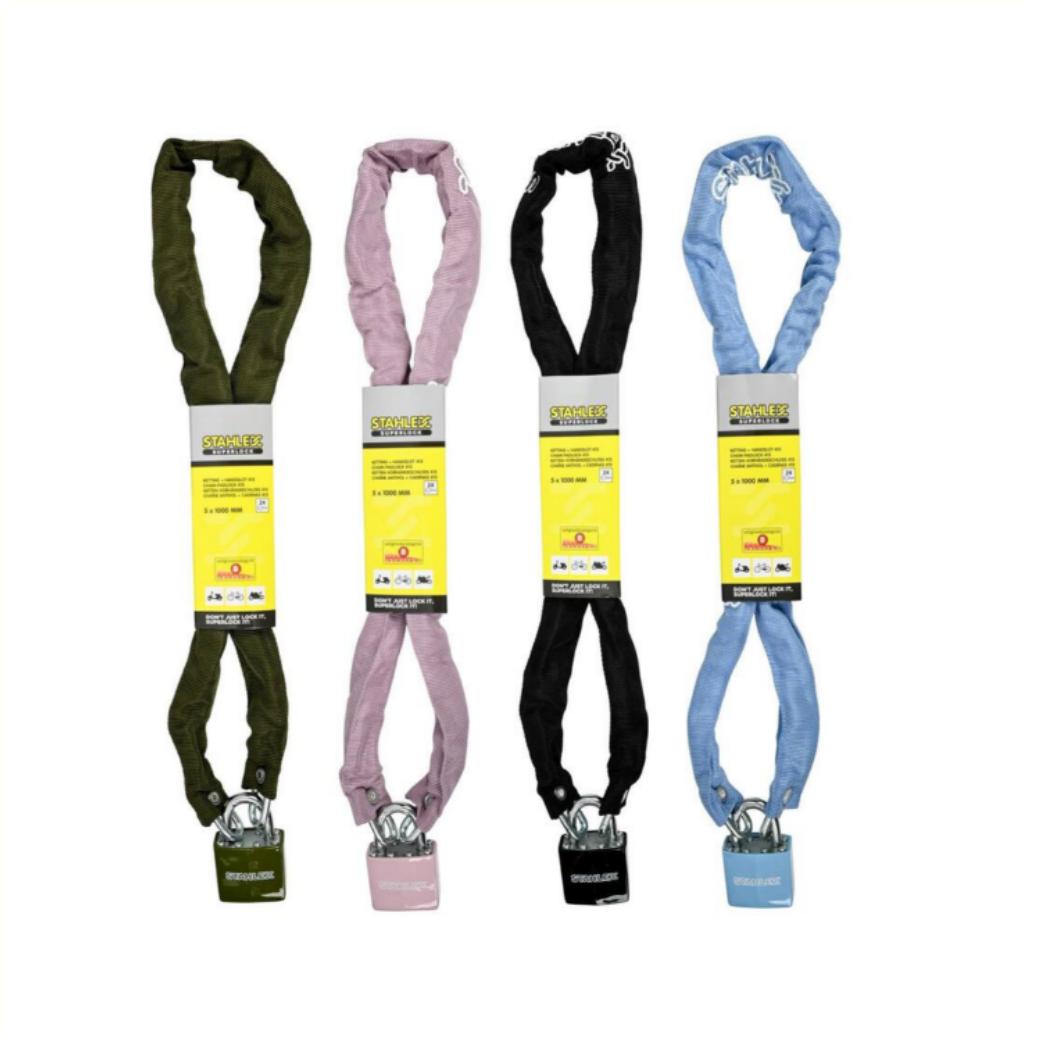 chain with padlock 5x1000 assorti color