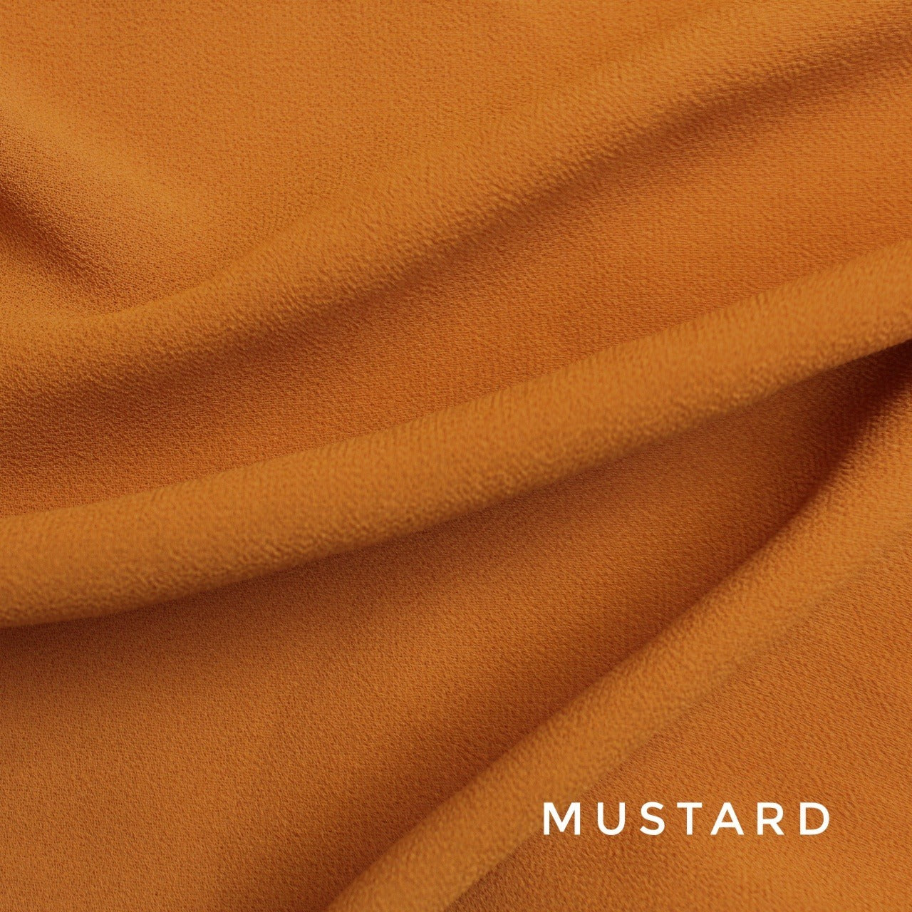 Plain Georgette Hijab Mustard