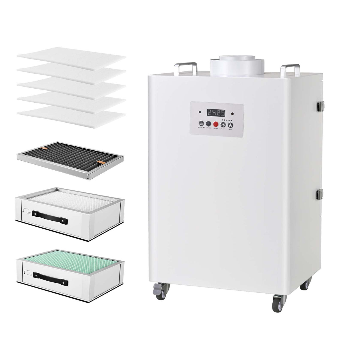 Filtro de aspiración láser Monport 400W 5 capas para grabado y corte láser