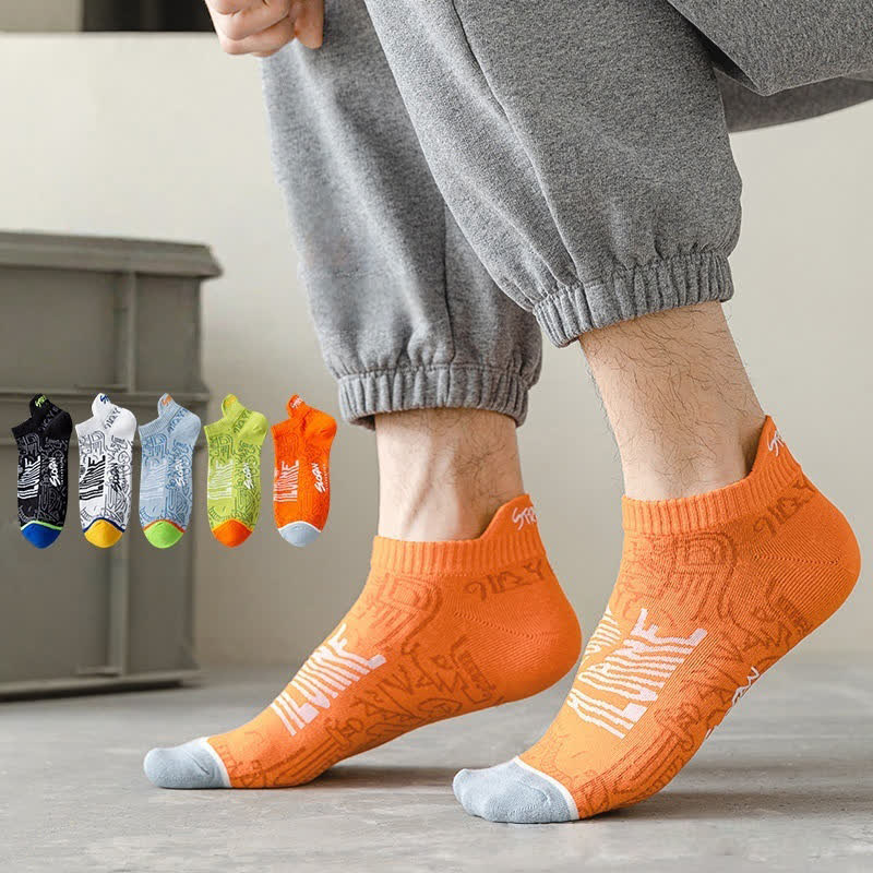 Atmungsaktive Baumwollsocken mit künstlerischem Muster (5 Paar) - image 0