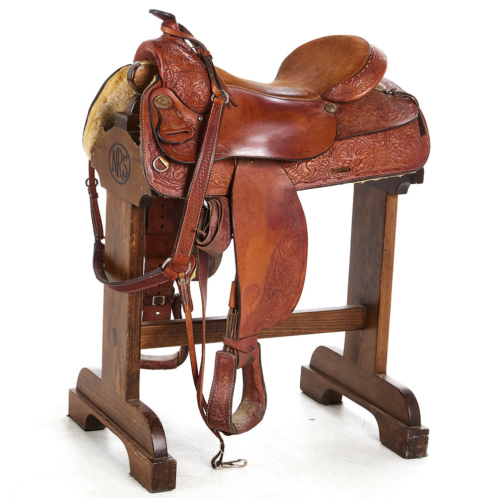 Used 16.5in Floral Tooled Pleasure Saddle