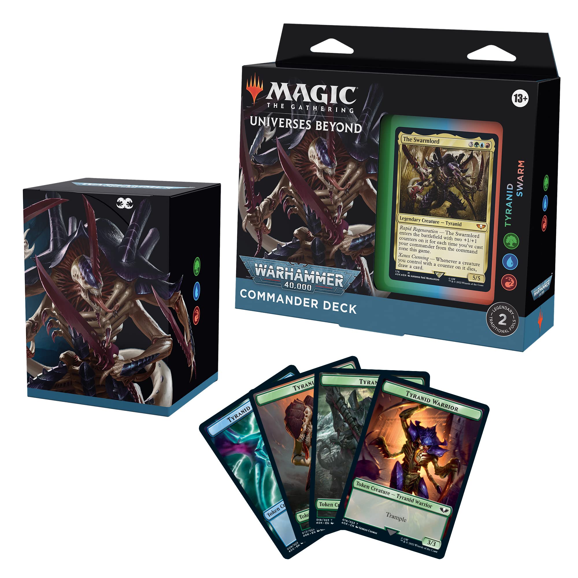 Magic The Gathering Universes Beyond Warhammer 40k Commander Deck Tyranid Swarm MKEEPRYVIA |0|