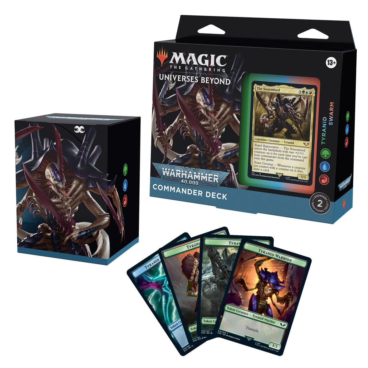 Magic The Gathering Universes Beyond Warhammer 40k Commander Deck Tyranid Swarm MKEEPRYVIA |0|