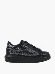 Karl Lagerfeld Sneaker  KLL303 Kapri Konstellation Lo Black Lthr W/Silver