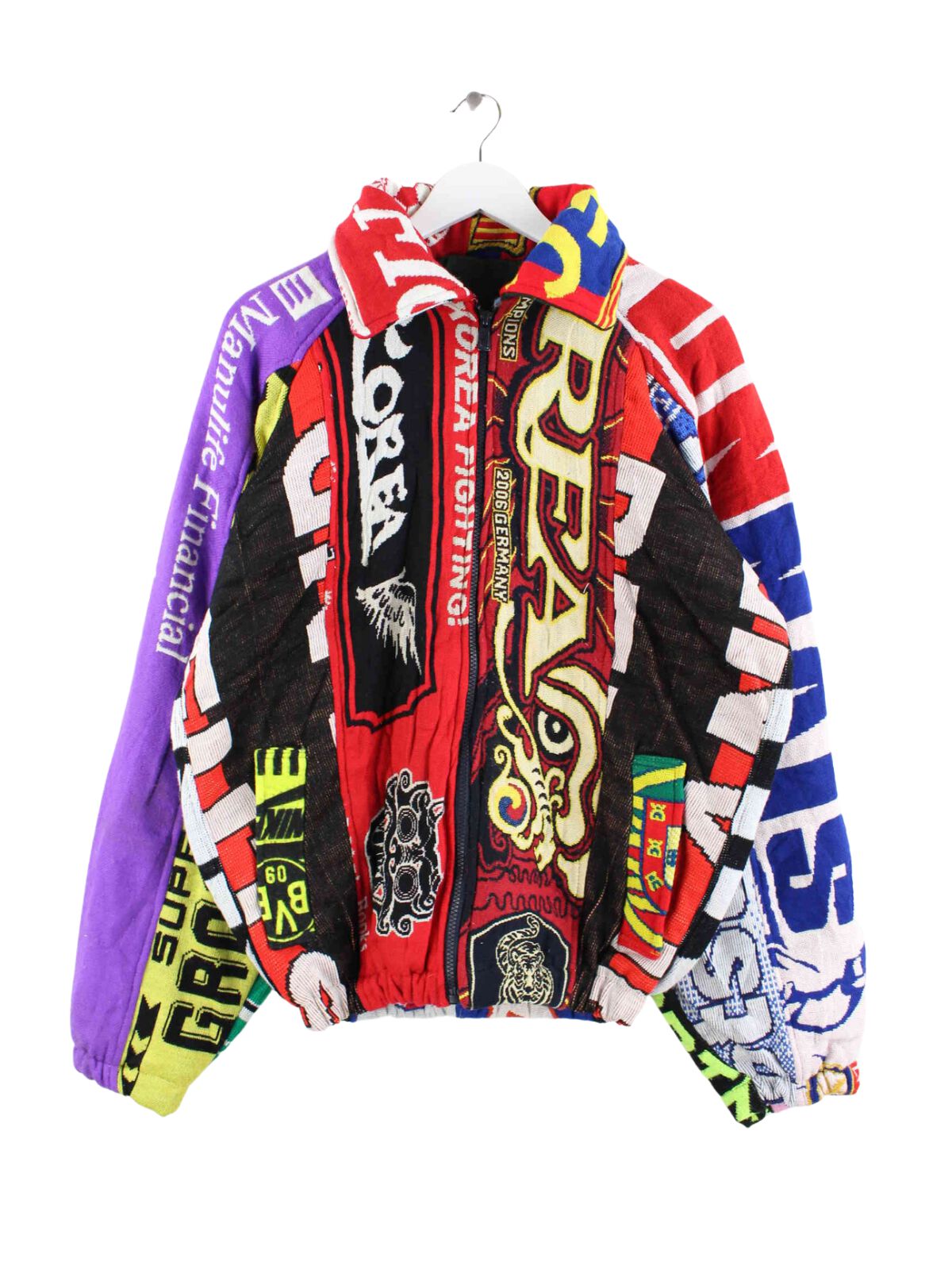 Vintage Shawl Rework Jacket Multicolor L