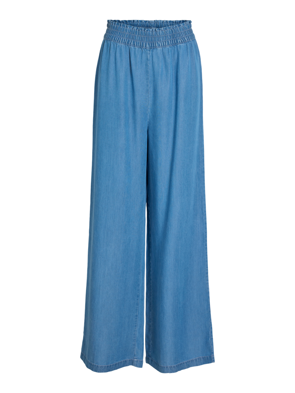 Vila | Broek Givani wide light blue denim