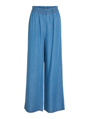 Vila | Broek Givani wide light blue denim