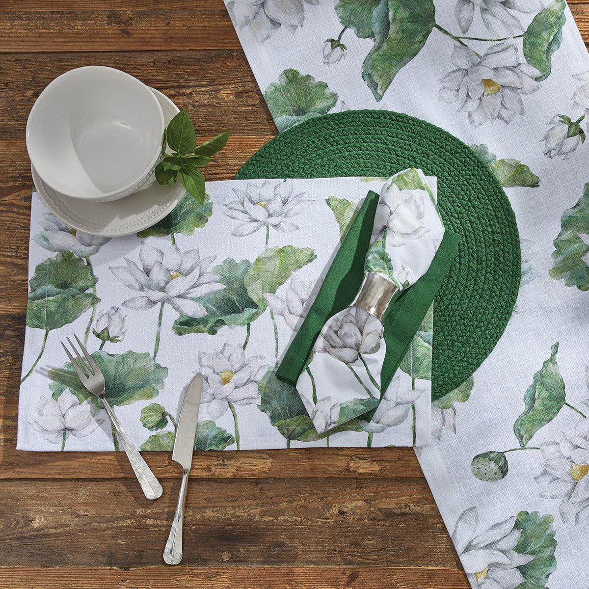 White Lotus Napkin - Set of 12 Park Designs - The Fox Decor