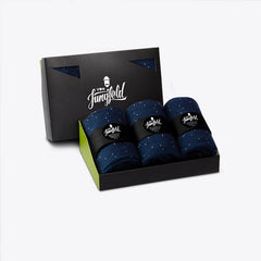 Von Jungfeld Geschenkbox Herrensocken Raumfahrt gemustert