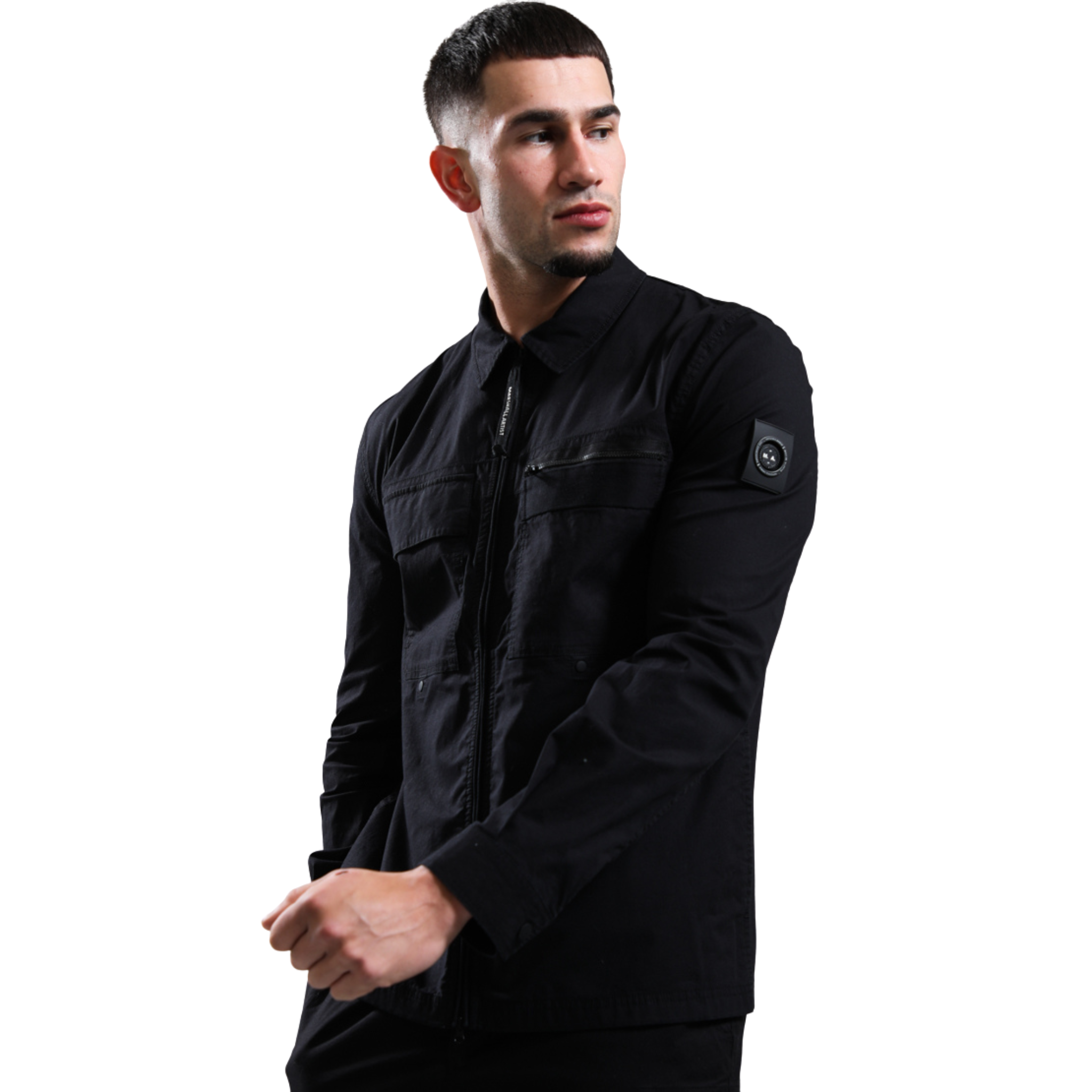 Mens Marshall Artist Black Vanguard Overshirt