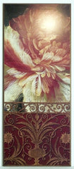 Obraz Fragment kwiatu i ornament na płycie 41x101 cm - ErgoPaul