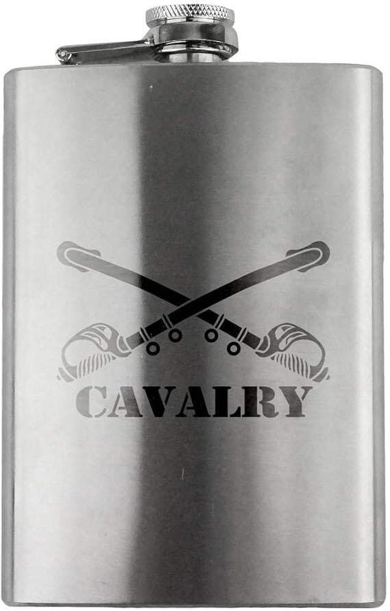Army Cavalry Branch Military 8oz. Flask flask