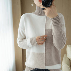Lively® Tøj efterår & vinter Turtleneck med mønster i cashmere | Lively®