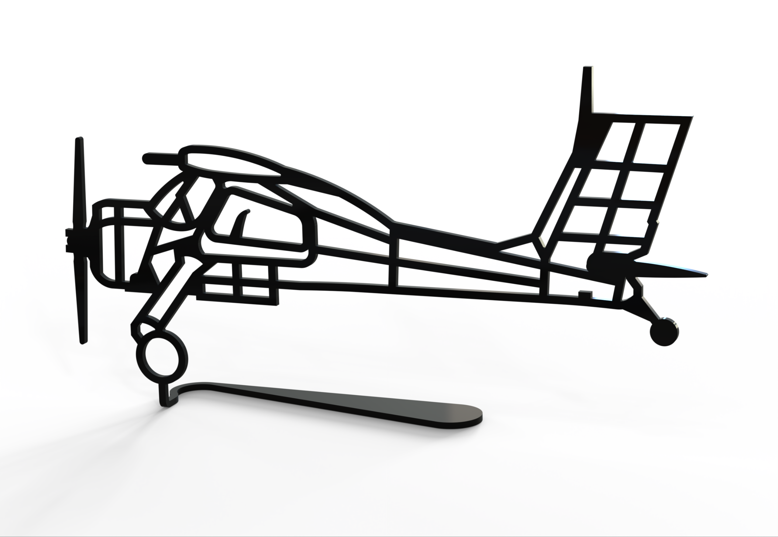 Wilga PZL-104 – Metalowy model na biurko | Aircraft Sketches