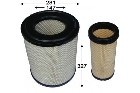 A0436SET AIR FILTER OUTER P532501 C29840 RS3504 46479 AF25125 AF25125M 6I2501 A-5549 FA-5549  FILTERS BUY ON-LINE CATERPILLAR EXCAVATOR 215 - S/N 9YB1-ON - CATERPILLAR 3402 ENGINE