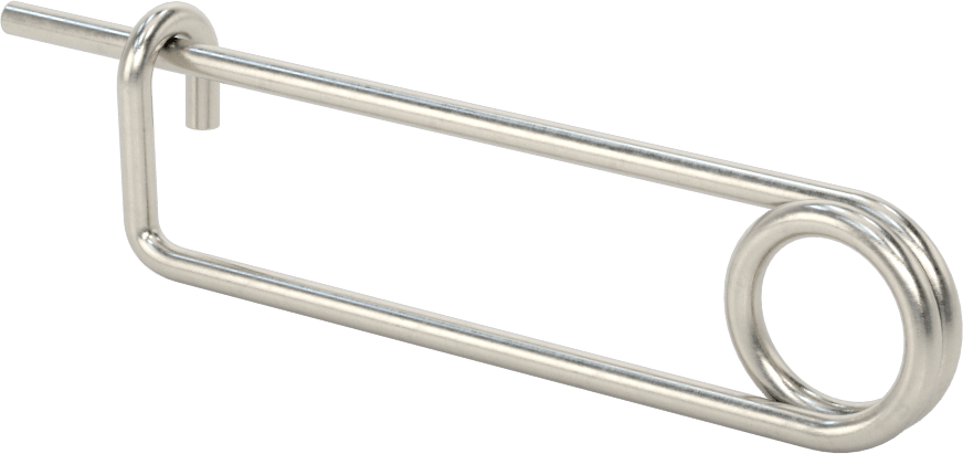 McMaster 90026A120 18-8 Stainless Steel Long-Life Wire-Snap Cotter Pin, 5/32" Wire Diameter, 3" Usable Length