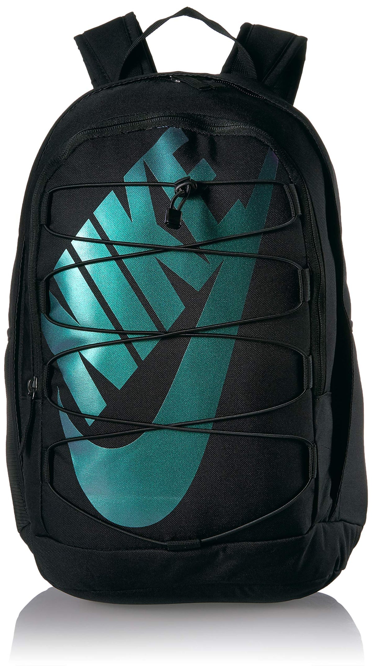 Nike Hayward 2.0 Backpack, Nike Backpack for Women and Men with Polyester Shell & Adjustable Straps, Black/Black/Metallic Silver | Backpacks4Less