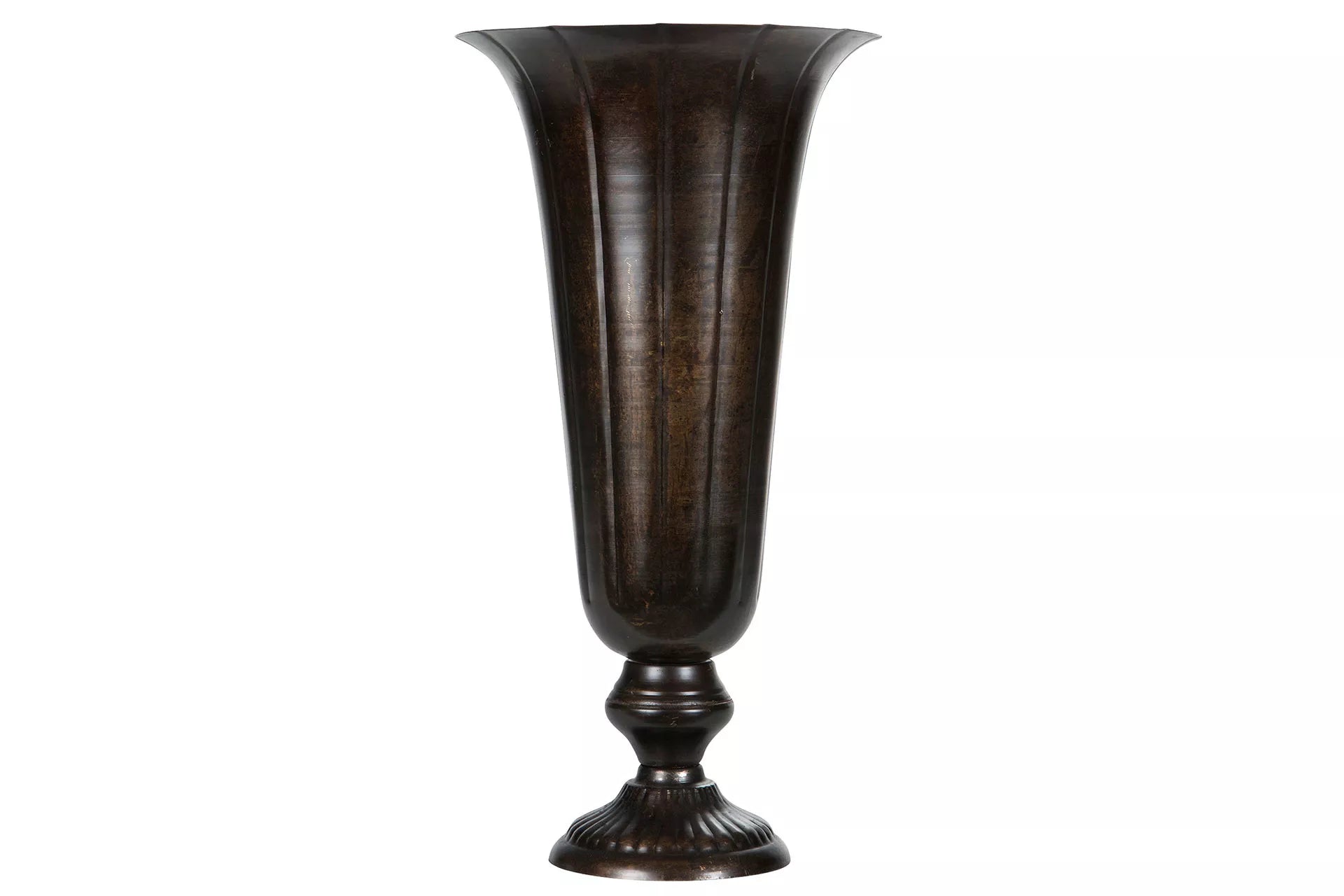 Dekorativ Vas Pokal Hög 42 cm - antikbrun HH
