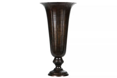 Dekorativ Vas Pokal Hög 42 cm - antikbrun HH