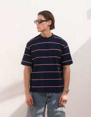 Jordan Oversized Stripe T-Shirt - Navy