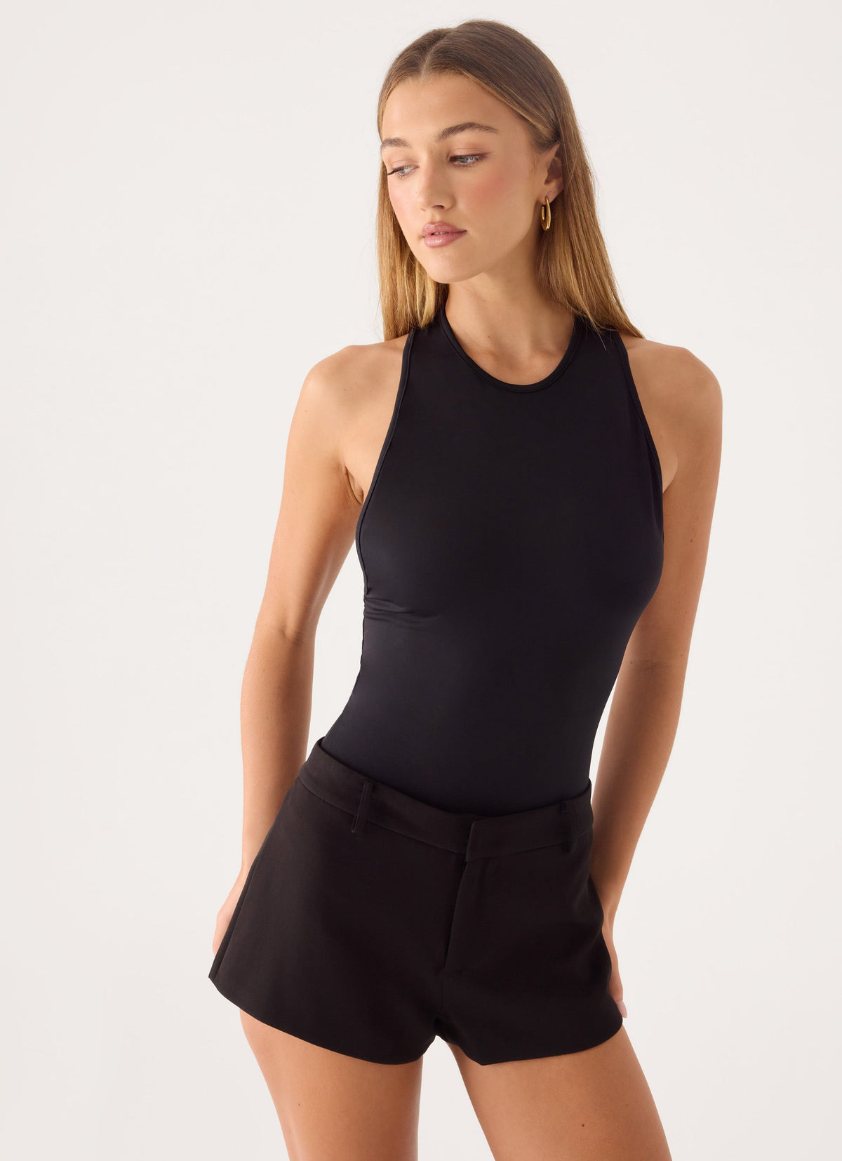Aidyn Racer Back Bodysuit - Black