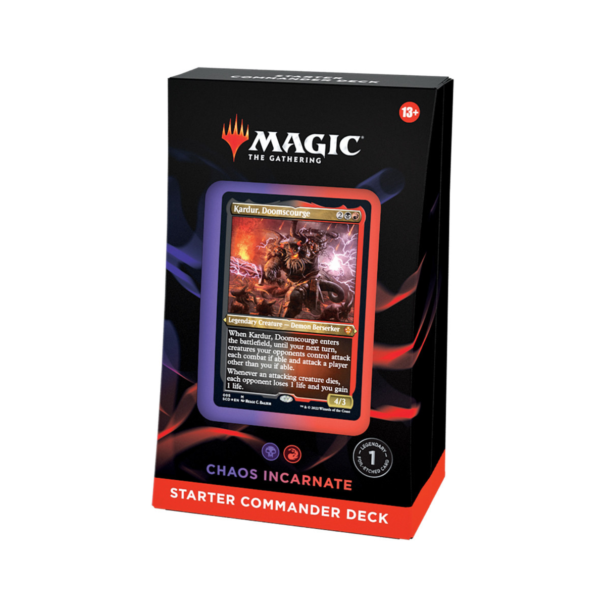 Magic The Gathering Chaos Incarnate Starter Commander Deck sealed 100 card deck.