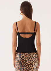 Ame Underwire Top - Black