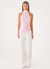 Angel Wings Lace Top - Pink