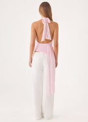 Angel Wings Lace Top - Pink