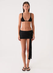 Arinah Swim Mini Skirt - Black