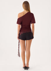 Bad Hobby Top - Maroon