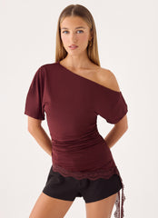 Bad Hobby Top - Maroon