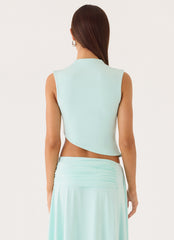 Briege Top - Aqua