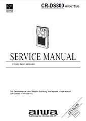 AIWA CR-DS800 Stereo Radio Receiver Revision Service Manual