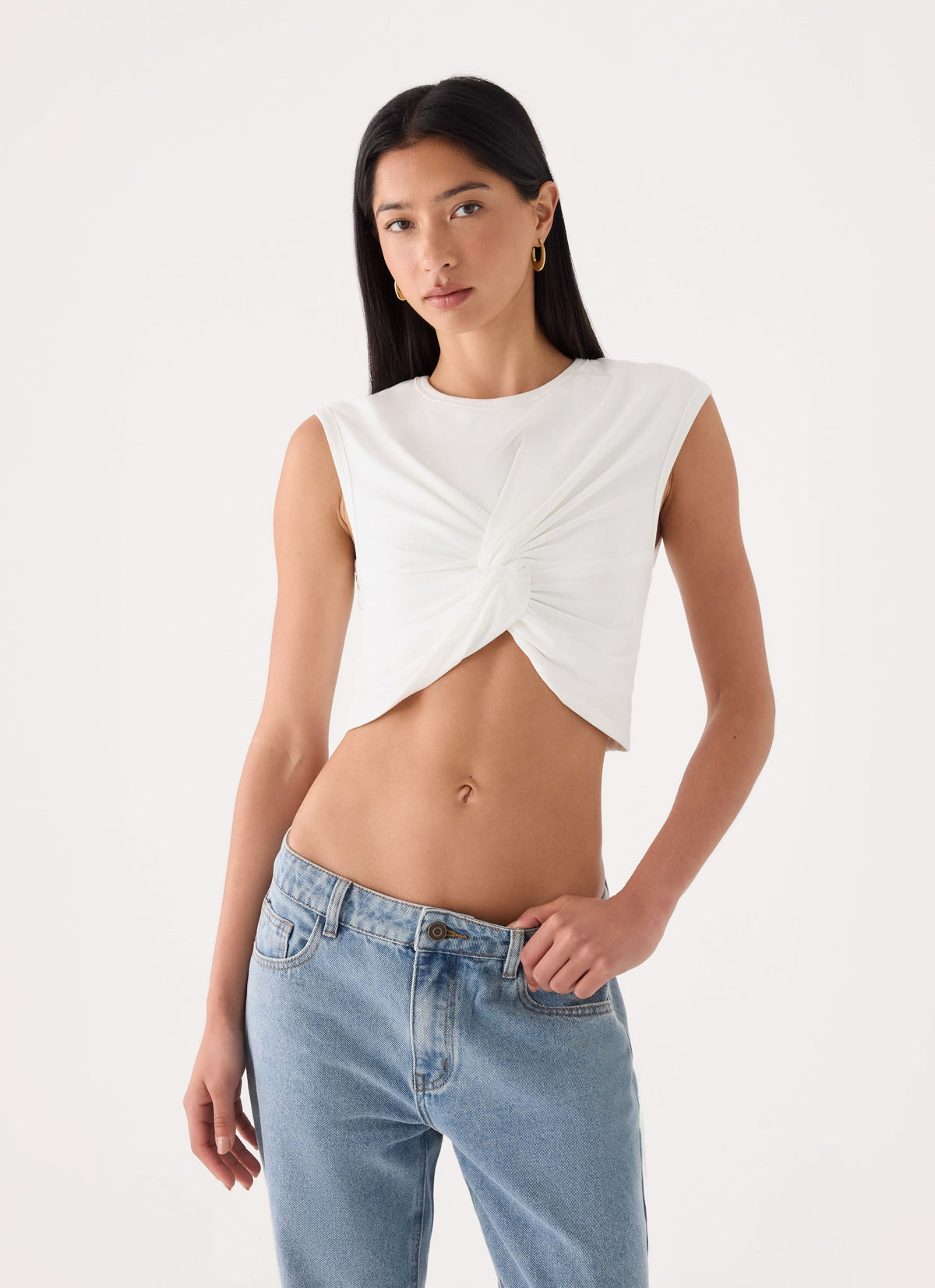 Kaleo Cropped T-Shirt - White