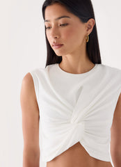 Kaleo Cropped T-Shirt - White