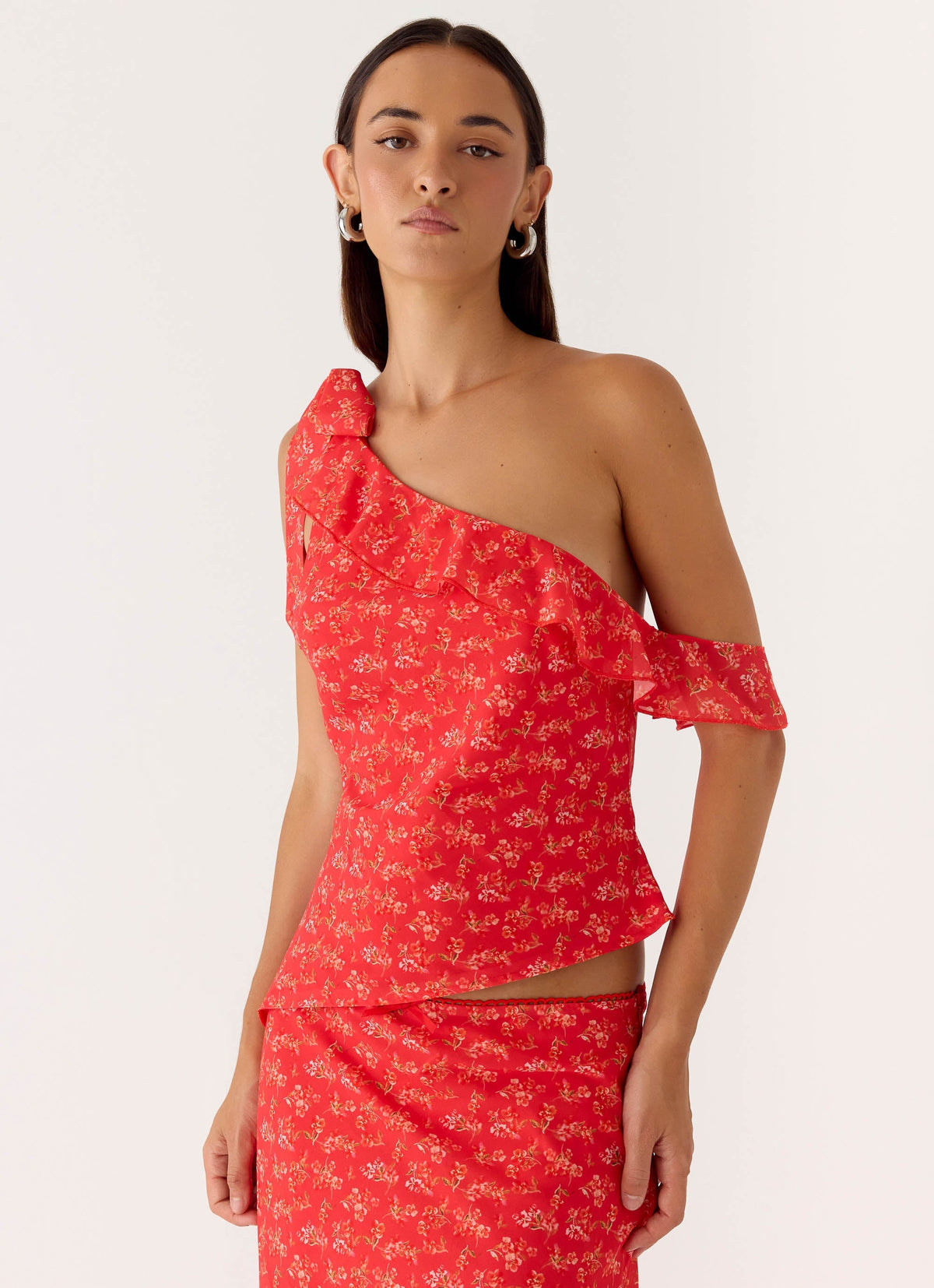 Calia Top - Magenta Red Rose