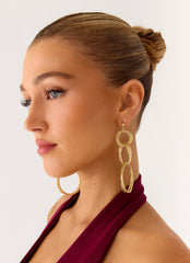 Circuit Earrings - Gold