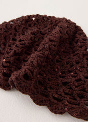 Coastal Muse Crochet Hat - Brown
