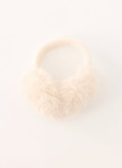 Collina Faux Fur Ear Muffs - Cream
