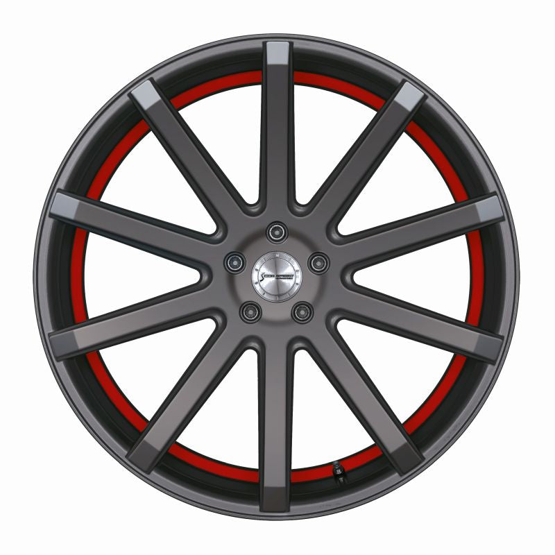 CORSPEED DEVILLE Mattgunmetal/ undercut Color Trim rot 9,5x19 5x120 Lochkreis - Beast Performance Fahrzeugtechnik OHG