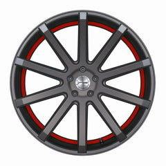 CORSPEED DEVILLE Mattgunmetal/ undercut Color Trim rot 9,5x19 5x120 Lochkreis - Beast Performance Fahrzeugtechnik OHG
