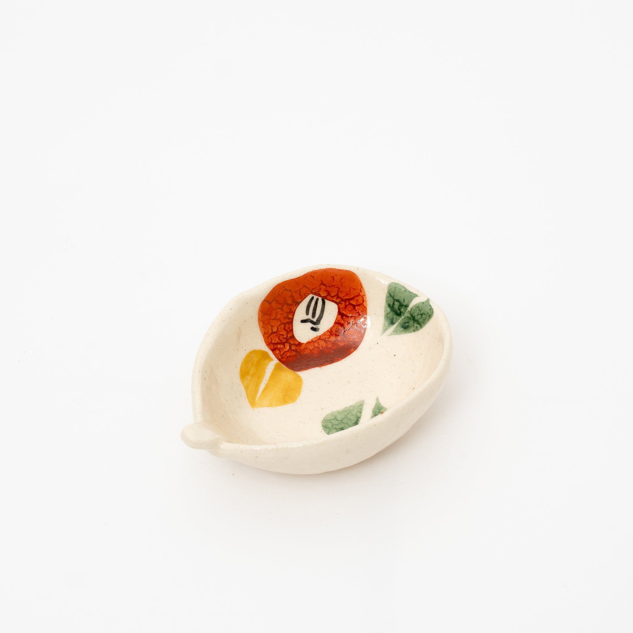 Handmade Camellia Sauce Dish