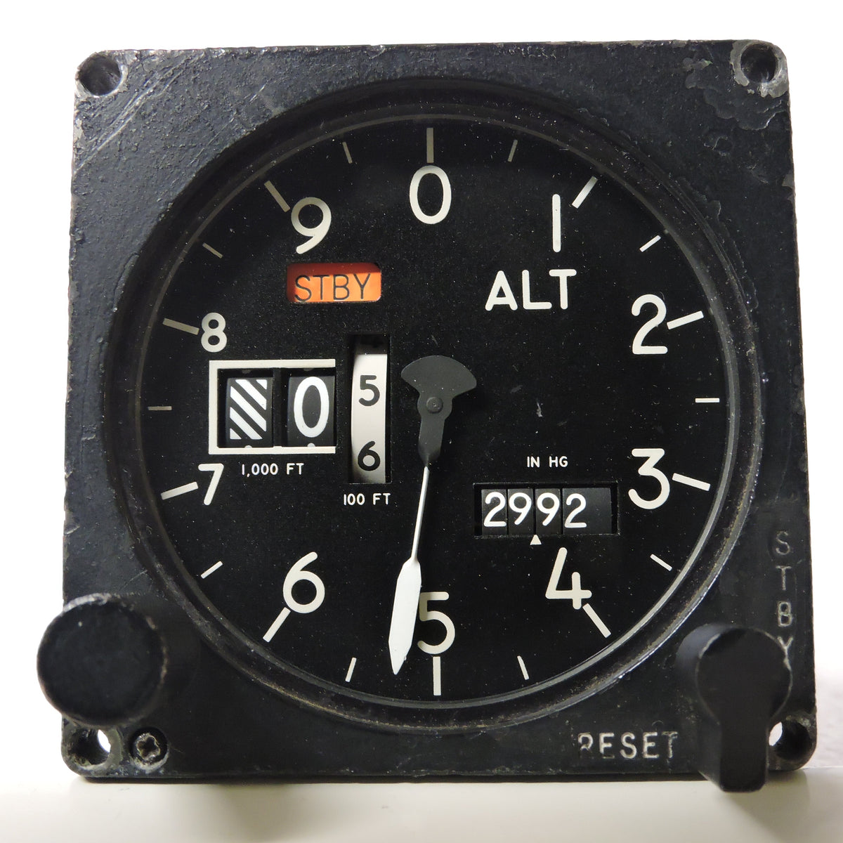Altimeter, Type AAU 19A/A, Counter-Pointer, F4 Phantom II, F-100 Super Sabre, F-14 Tomcat