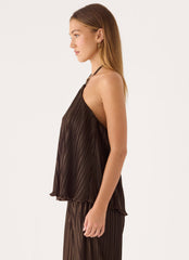 Danni Halter Top - Chocolate